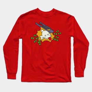 Scrooge Gets Hit With A Chair Long Sleeve T-Shirt